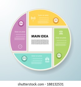 Vector Progress Background / Product Choice or Version. eps 10