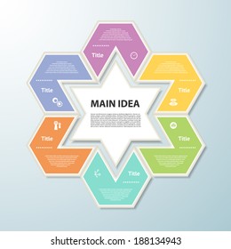Vector Progress Background / Product Choice or Version. eps 10