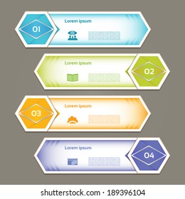 Vector Progress Background / Product Choice or Version. eps 10