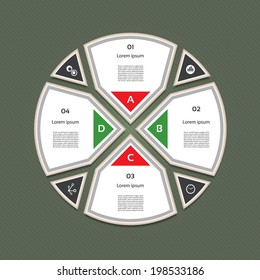 Vector Progress Background / Product Choice or Version. eps 10