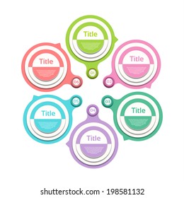 Vector Progress Background / Product Choice or Version. eps 10