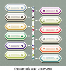 Vector Progress Background / Product Choice or Version. eps 10