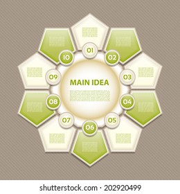 Vector Progress Background / Product choice or Version.