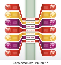 Vector Progress Background / Product Choice or Version. eps 10