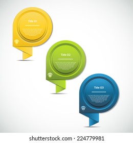 Vector Progress Background / Product Choice or Version. eps 10