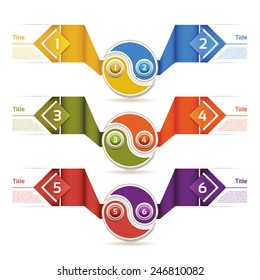 Vector Progress Background / Product Choice or Version. eps 10