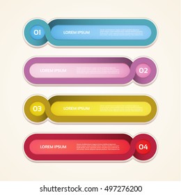 Vector Progress Background / Product Choice or Version. eps 10