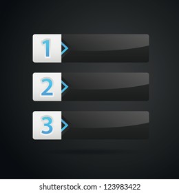Vector Progress banner, product choice or versions