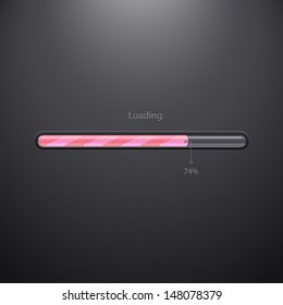 Vector progress loading bar