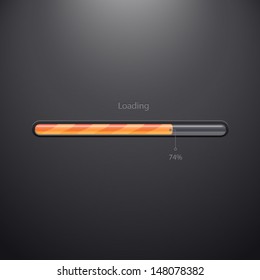 Vector progress loading bar