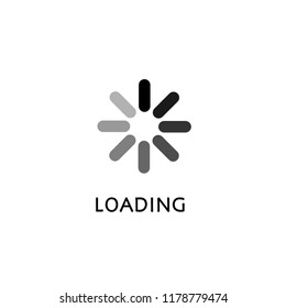 vector progress loading bar, loading icon, Download on white background. Download vector illustration.
