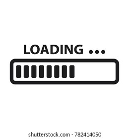 vector progress loading bar, loading illustration, loading icon 