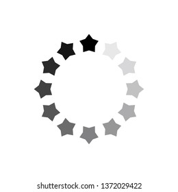 vector progress loading bar from star. Vector stock illustration