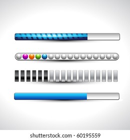 vector progress loading stylish bars