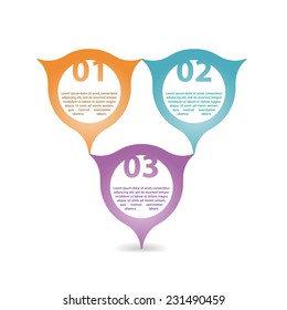 Vector progress steps flat design for tutorial