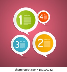 Vector Progress Steps for Tutorial, Infographics