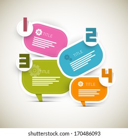 Vector Progress Steps for Tutorial, Infographics