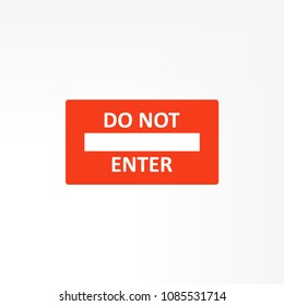 Vector prohibiting road signs on white background isolated