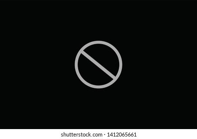vector prohibition sign pattern on black background