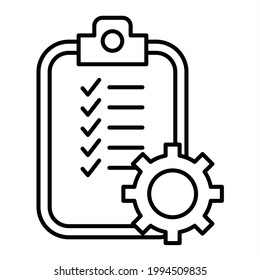 Vector Project Outline Icon Design
