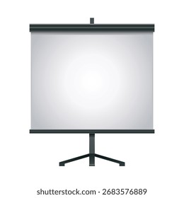 Modelo de tela do projetor de vetor para apresentação e reunião