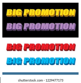 Vector Promotion Text