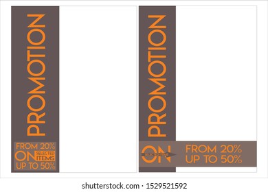 vector promotion work for flier & brochure
