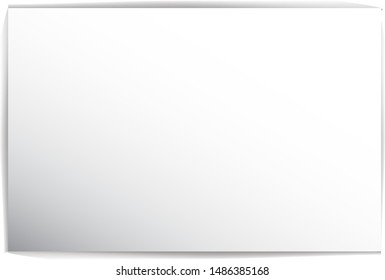 Vector  proportions landscape paper with shadows
