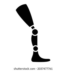 Vector Prosthetic Glyph Icon Design
