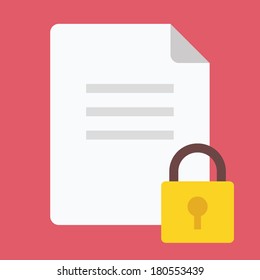 Vector Protected File Icon