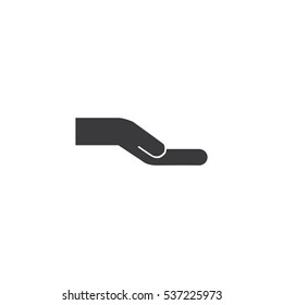 Vector protecting hands icon vector.