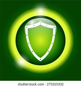 Vector protection icon, isolated eps 10  illustration