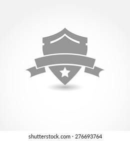 Vector protection icon on white background