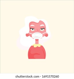 Vector a Protective Mask to Protect Covid-19 or Corona Virus Outtbreak