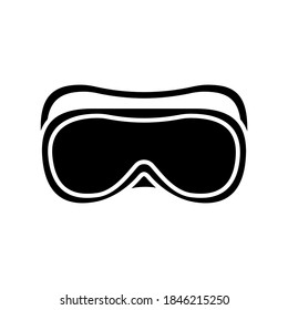 Vector Protective/Safety glasses icon on isolated white background for UI/UX and website.