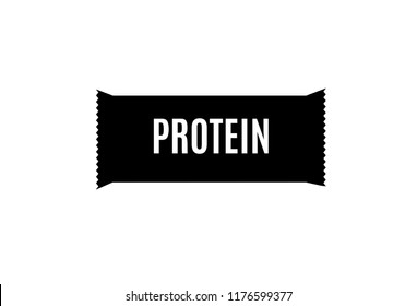 vector proteins isolated from background. Energy or nutritional bar wrapped in a flat style. Sports and fitness supplements. vector illustration of a chocolate protein bar.