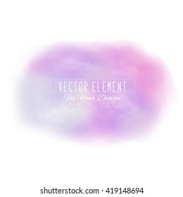 Vector pseudo watercolor spot. Colorful abstract texture. Design element. Art banner