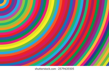 The vector background’s psychedelic design, featuring multiple colorful circles, brings a playful and energetic vibe to any project, perfect for creative and bold visuals.