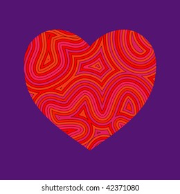 (Vector) Psychedelic heart. Be my Groovy Valentine!!
A Jpg version is also available.