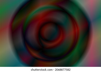 Vector psychedelic holographic background. A space of iridescent circular shapes with a blur effect. Gradient fill.