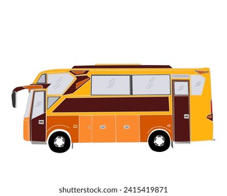 Vector public bus design. Modern bus vector design. Latest bus vector elements