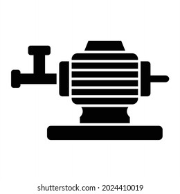 Vector Pump Glyph Icon Design
