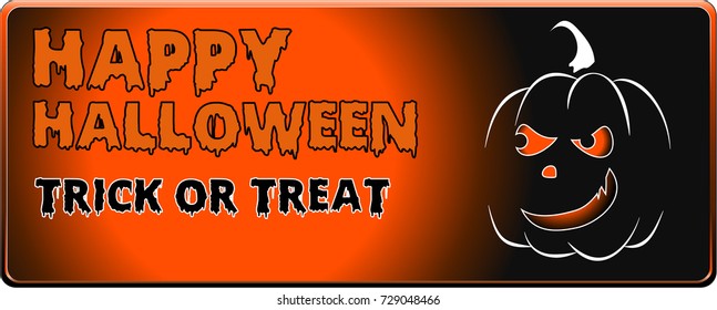 vector pumpkin card