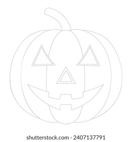 Vector Pumpkin Halloween-Farbseite