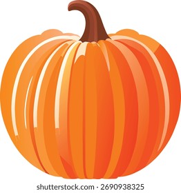 Calabaza de Vector en estilo de diseño de Halloween.