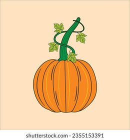 Vector Pumpkin illustration for Halloween