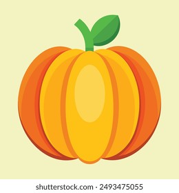 Ilustración de calabaza de Vector, gráfico de Vector de calabaza de alta calidad.