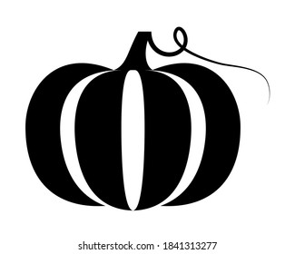 vector pumpkin isolated on white background