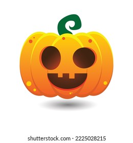 vector pumpkin on a white background. halloween icons. on a white background.