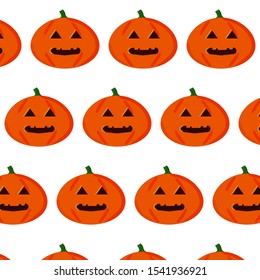 vector pumpkin seamless pattern halloween